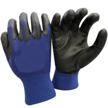 NMSAFETY blau coté PU Handschuh utiliser des gants de sécurité travaillant glvoes EN388